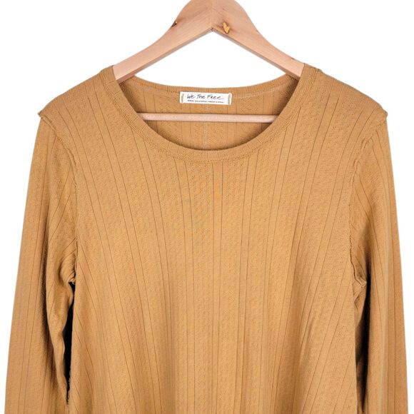 We The Free Tate Pointelle Tunic Women's M Topaz Drapey Relaxed Fit Boho - Picture 4 of 8